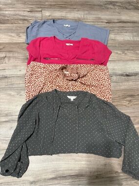A set of 4 women’s tops Charming Charlie and Maurices